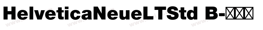 HelveticaNeueLTStd B字体转换